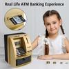 Electronic Piggy Bank Cash Coins Saving Box Christmas Gift ATM Automatic Deposit Banknote Password Money Box ATM Bank Safe Box
