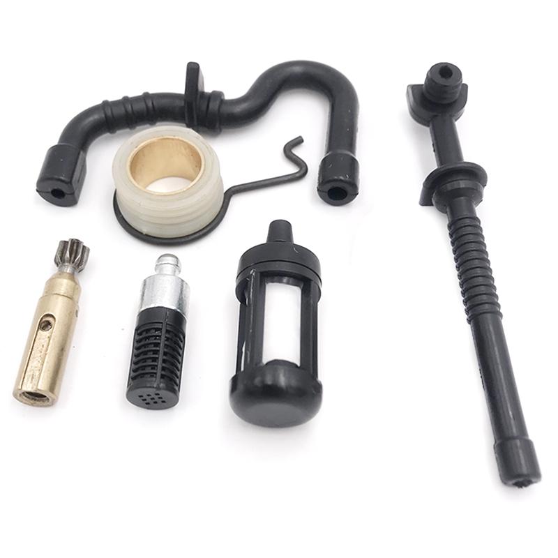 Масляный насос червячный редуктор топливный фильтр шланг комплект для Stihl MS 180 170 MS180 MS170 018 017 запчасти для бензопилы 11236407102