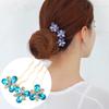 Сплав гребень для волос с цветком и стразами, головной убор, заколка для волос в виде пучка