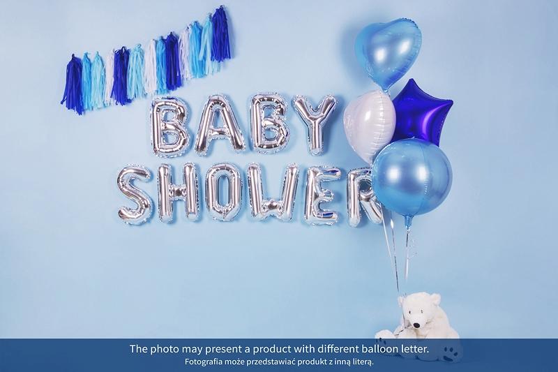 Balon Foliowy Litera D 35Cm Srebrny 1 Szt.