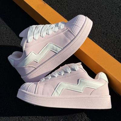 2025 весна новая оригинальная нишевая обувь с ракушечным носком, белые кроссовки, женские, универсальная повседневная обувь для скейтборда, модная трендовая обувь