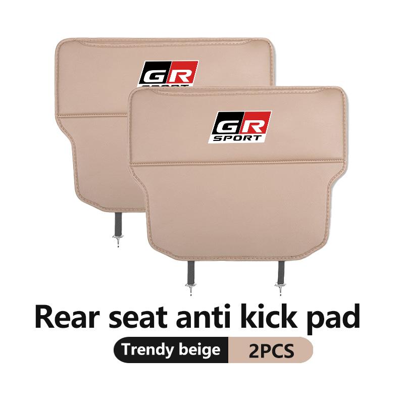 svagd6 Car Interior Seat Back Anti Child Kick Protector Pad Auto Storage Accessories For Toyota GR Sport Crown RAV4 Yaris Land Cruiser
