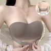 Push Up Bra for Women Seamless With Out Straps Bras Invisible Underwear Comfortable Solid Color Strapless Bralette