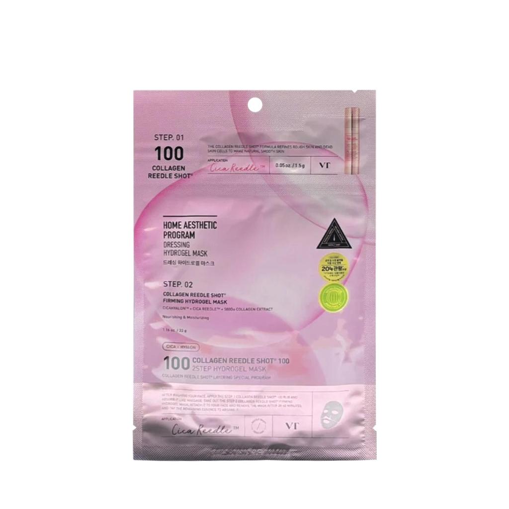 VT COSMETICS Hydrop Reedle Shot 100hl 2-шаговая гидрогелевая маска(34,5 г), КОЛЛАГЕН, PRO CICA, VITA-LIGHT, корейская косметика, Kbeauty, образец