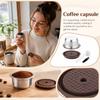Многоразовый фильтр-капсула для кофе, совместимый с машинами Nespresso Original, сетка из нержавеющей стали с силиконовым уплотнением, мерная ложка и щетка для чистки