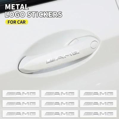 2/5/10pcs Car Logo 3D Metal Stickers Decorative Accessories For Mercedes Benz A B C S Class AMG GLA CLA GLC W176 W221 W204 W205 W5