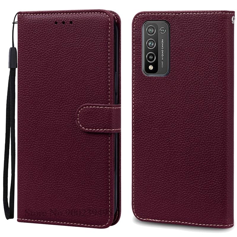 Чехол-кошелек из кожи для Honor 10X Lite, чехол-книжка с подставкой для телефона Honor 10X Lite, чехол-книжка Fundas Coque