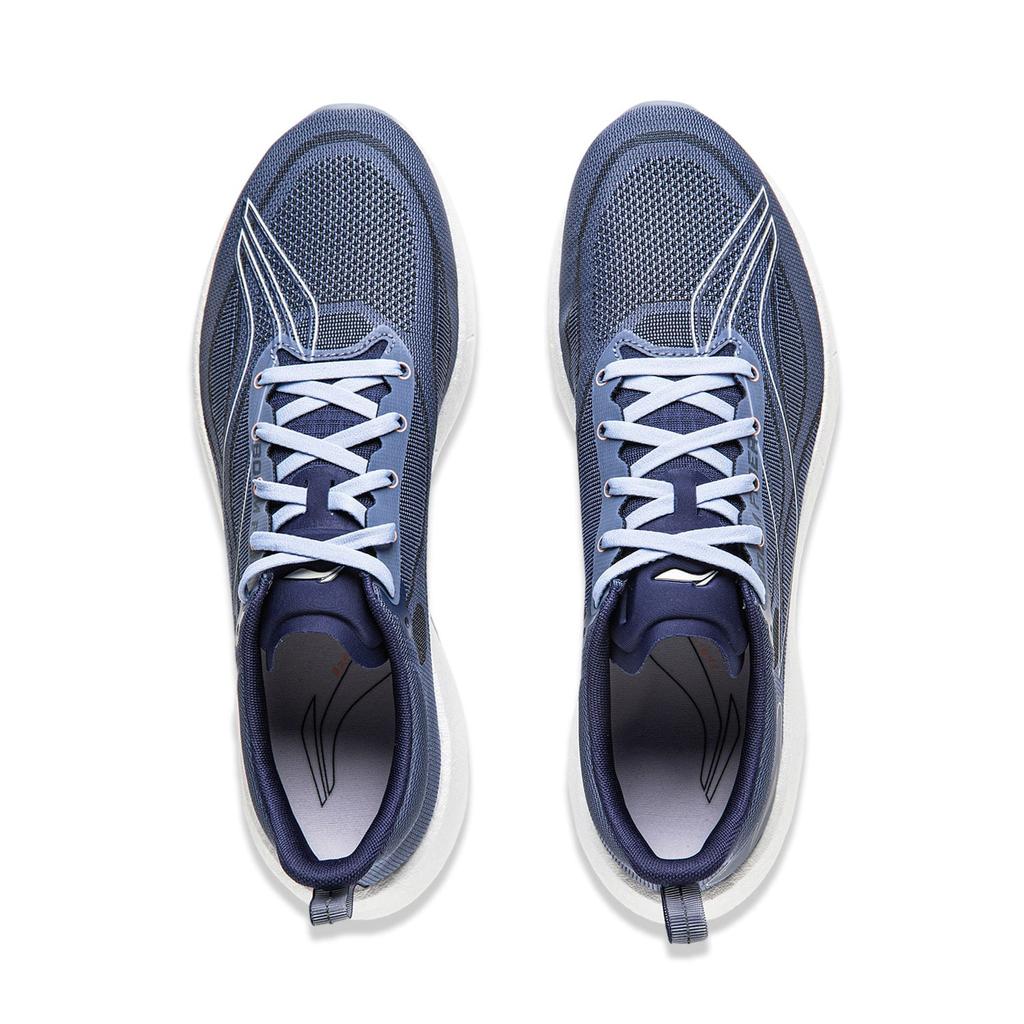 Li Ning Super Light 21 Нескользящие и дышащие низкие гоночные беговые кроссовки мужские Синий цвет Крыло бабочки ARBU001-9