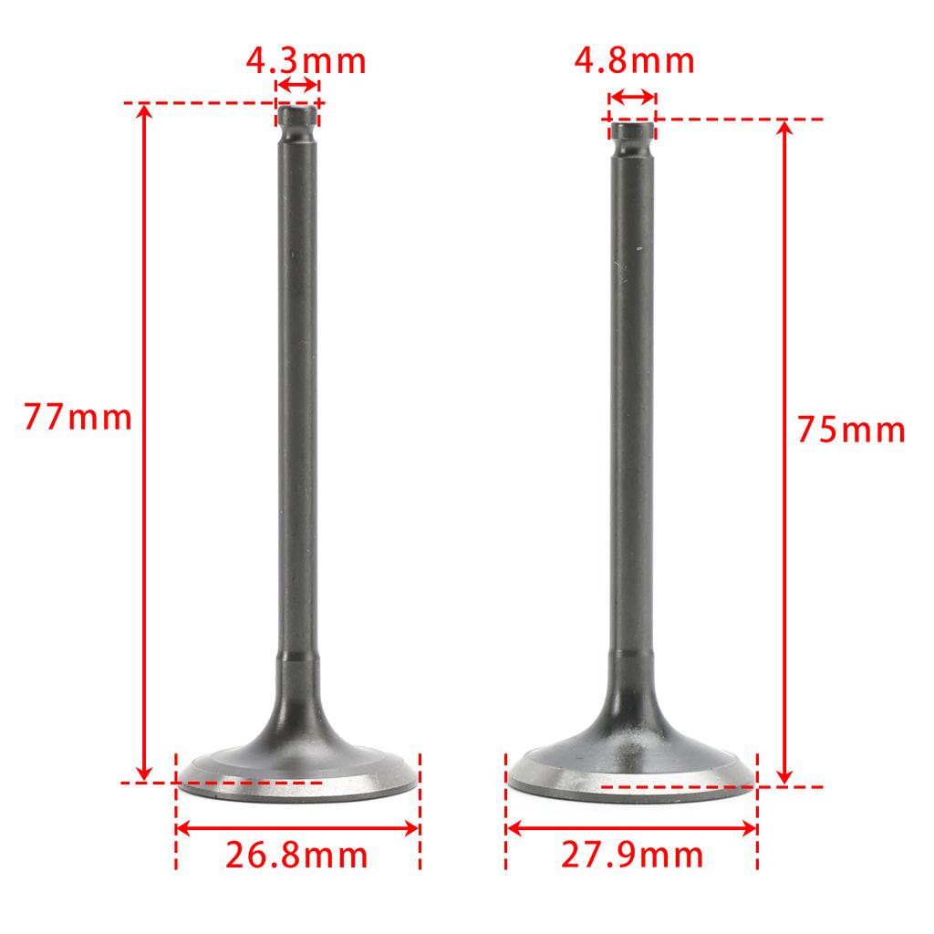 Комплект впускных и выпускных клапанов для Yamaha YZ450F 03-09 WR450F 03-15 YFZ450/R 04-23