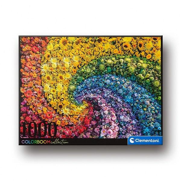 Корейские настольные игры Color Boom Collection Swirl Jigsaw Puzzle C39594, разные цвета, 1000 деталей Пазл, Детские игры, Развивающие игрушки