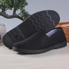 Men's Slip-On Cloth Shoes - Black, Lazy Style, New Design