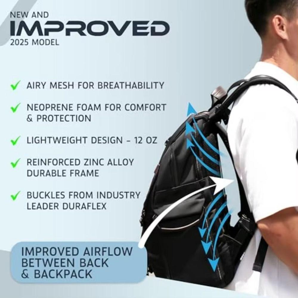 Hollow Ventilation Backpack Spacer Breathable Mesh Rucksack Frame Outdoor Adventure