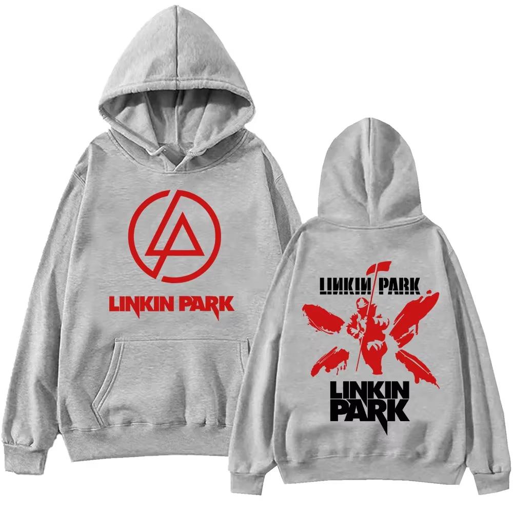 Стритвир Худи LinkinPark Харадзюку Пуловер Популярная Музыка Свитшот Подарок для Фанатов Худи Мужские Повседневные YK2 Оверсайз Топы