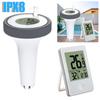 Digital Swimming Pool Thermometer Floating Digital Outdoor Floating Thermometers IPX8 For Swimming Pool Bathrooms Aquarium