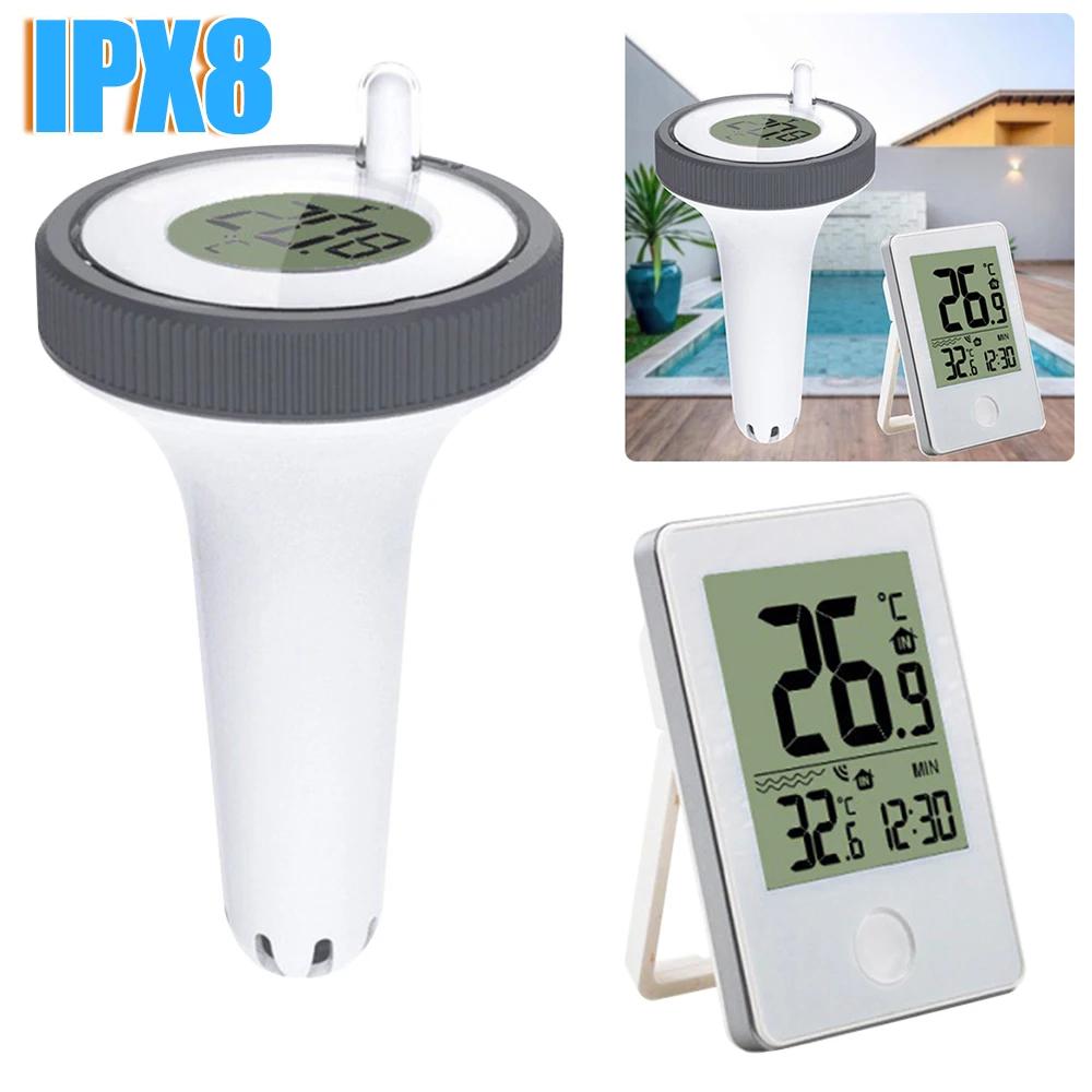 Digital Swimming Pool Thermometer Floating Digital Outdoor Floating Thermometers IPX8 For Swimming Pool Bathrooms Aquarium