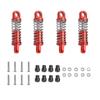 Apply 4Pcs Oil Filled Alloy Dampers for RC Hobby Model Car 1/28 K969 K989 P929 Drift, Red