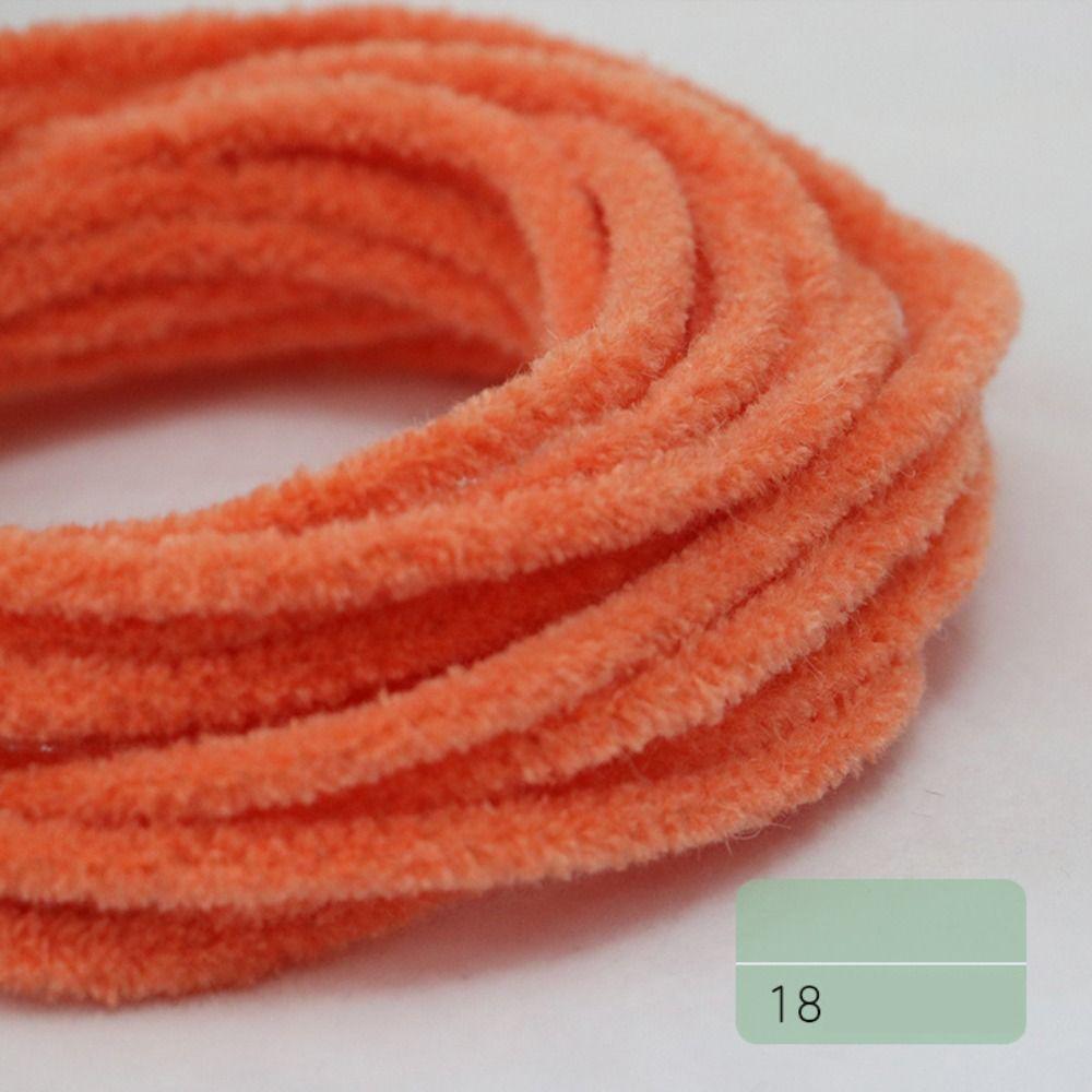 Colored Wool Handmade Twisted Rod Plush Handmade Chenille Stem  Puppy Toy