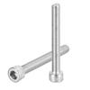 M6-1x50 Hex Socket Head Bolts, 304 Stainless Steel, Rust-Proof, Fully Threaded, Socket Screws for Road Bikes, Mountain Bikes, Cars, and Motorcy
