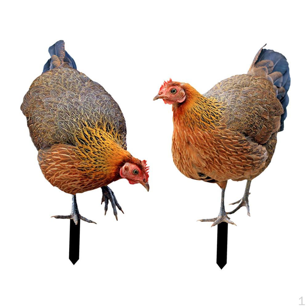 Декоративный колышек для курятника, статуя животного, колышки, подарки, патио, реалистичное искусство для двора