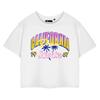 Barbie Womens/Ladies California Dream Short-Sleeved Crop T-Shirt