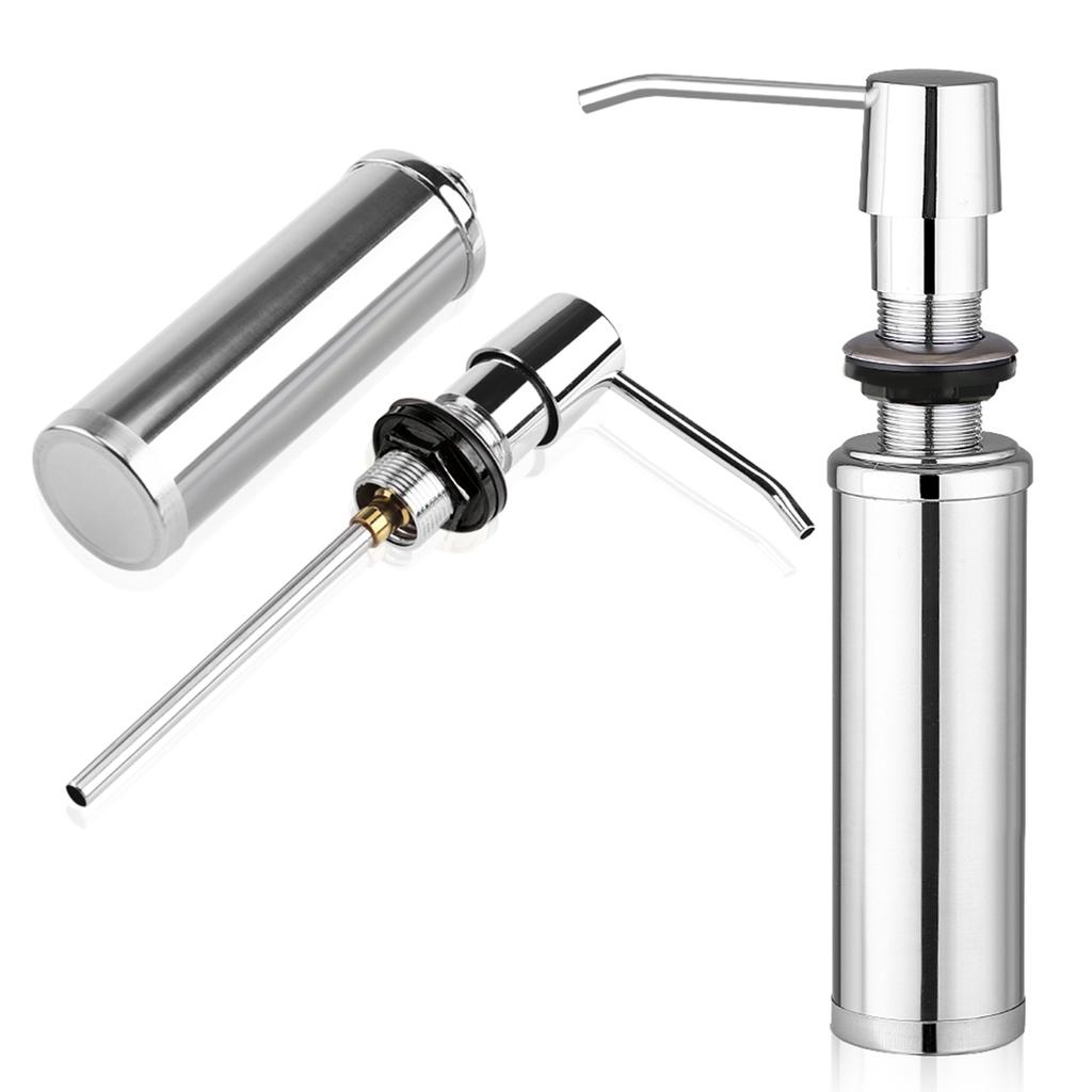 250 мл Нержавеющая сталь Дозатор для жидкого мыла Бутылка Кухня Ванная Комната Душ Лосьон Шампунь Насос