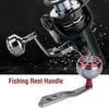 1Pc Durable Metal Handle Part Accessory for Abu Round Baitcast Fishing Reel(Red)