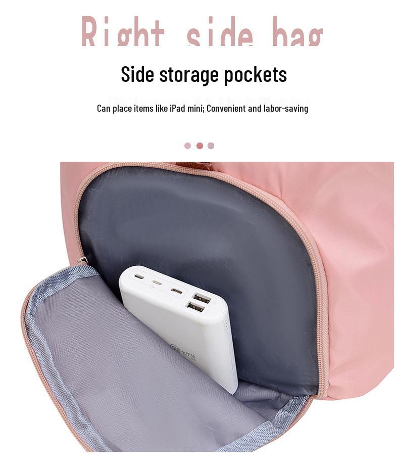 Large Capacity Crossbody Travel Bag with Wet/Dry Separation for Yoga, Sports, and Fitness
