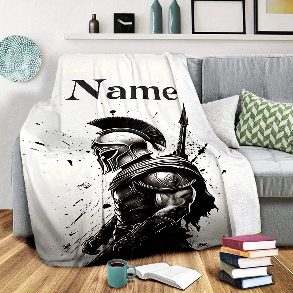 Spartan Warrior Home Custom Blankets Comfortable Soft Lightweight Allseason Multipurpose Blanket For Picnics Sofas Offices Beds Living Rooms Perfect