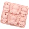 Multi Bear Silicone Baking Mold Animal Cake Candy Jelly Chocolate Making Set Bunny Soap Candle Mould Ice Tray Gifts