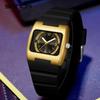 Мужские кварцевые часы Sanda Retro Square с люминесцентным покрытием и водонепроницаемостью