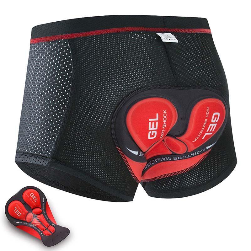 Men Women Cycling Shorts With Padded Gel Chamois Breathable Moisture Wicking Bike Underwear Mountain Road