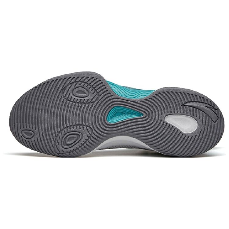 Anta Jianshan 1 Shock Absorbing Non-Slip Durable Mid-Top Basketball Shoes Men Basketball Shoes Cloud-Gray 112141609-4