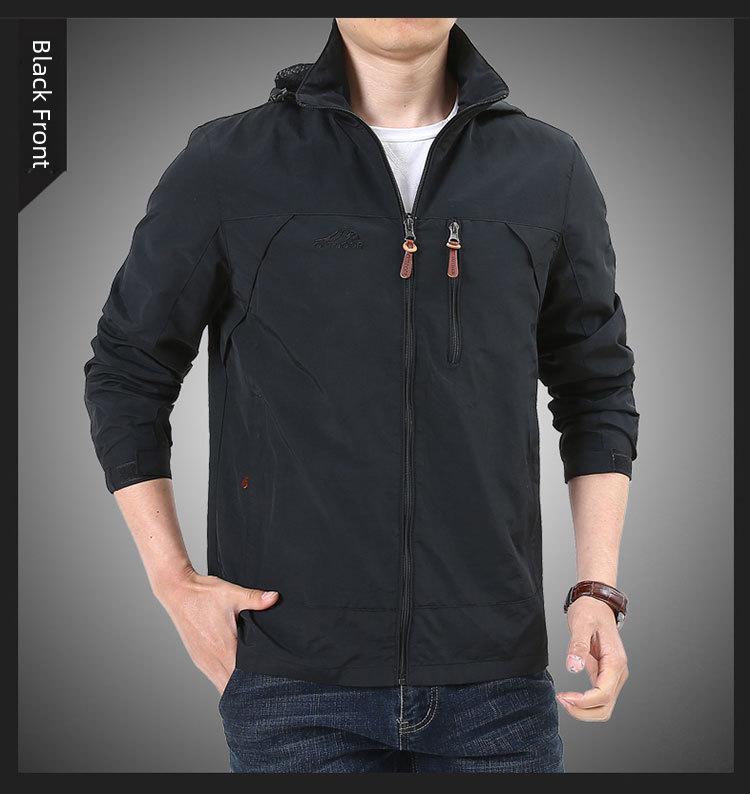 2025 Мужская быстросохнущая куртка в стиле милитари для активного отдыха - повседневная тонкая куртка весна/осень 086