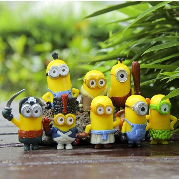 Набор фигурок 8 Minions Super Bad Mini, 1 комплект корейской игрушки