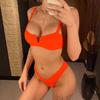 Мода сексуальный бюстгальтер на косточках V-образный купальник бикини женский купальник женский комплект бикини купальный костюм