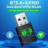 AX900 USB WiFi 6 Bluetooth 5.4 Adapter 2in1 Dongle Dual Band 2.4G&5GHz USB Network Wireless Wlan Receiver For Win 10/11