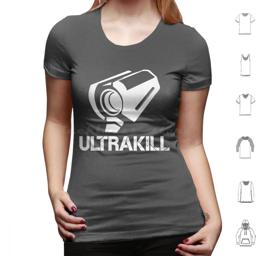 Футболка Ultrakill Большой Размер 100% Хлопок Ultrakill Видеоигра Гейминг Кровь — это Топливо Fps Человечество Мёртво Arsi Patala Gog Hakita Новая