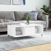 VidaXL Coffee Table High Gloss White 90x50x36.5 Cm Engineered Wood 830582