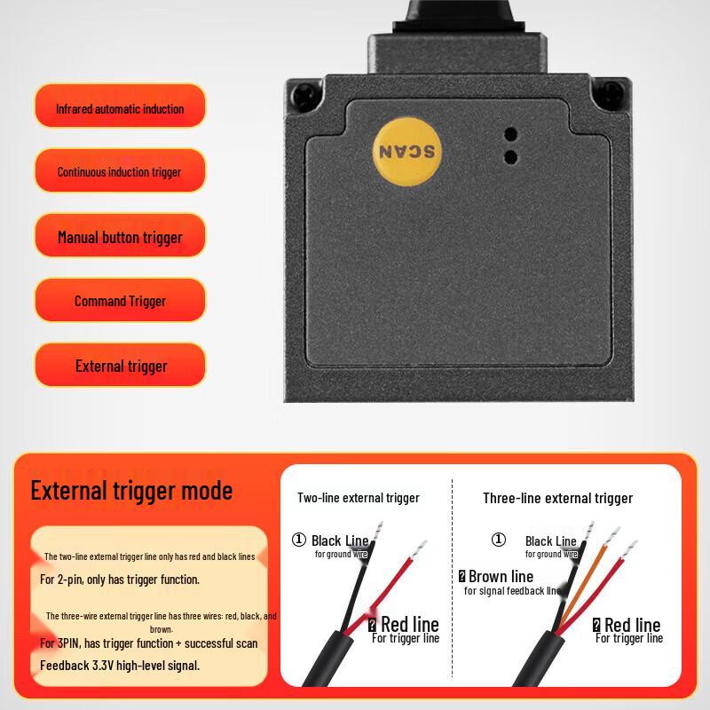 MINDEO ES4650-HD Industrial Embedded 2D Barcode Scanner Module