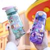 550ML Kids Water Bottle Plastic Water Cup With Straw Kids Sippy Cup For School Outdoor Leakproof Drinking Bottle Drinkware