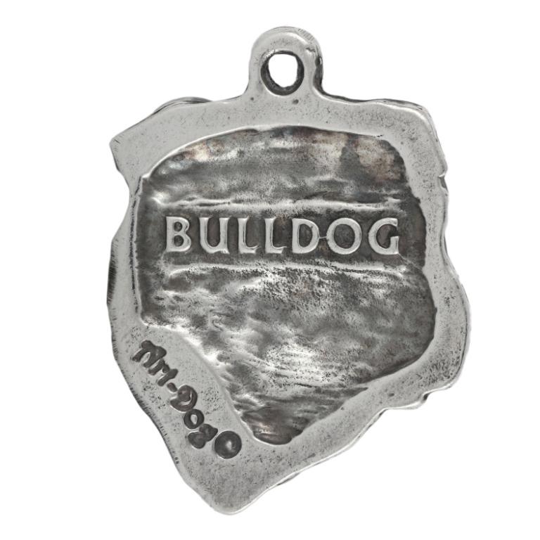 Buldog Angielski, Bulldog I - Posrebrzany Brelok Z Psem, Ozdoba Torebki, Zawieszka Do Plecaka Marki Art-Dog