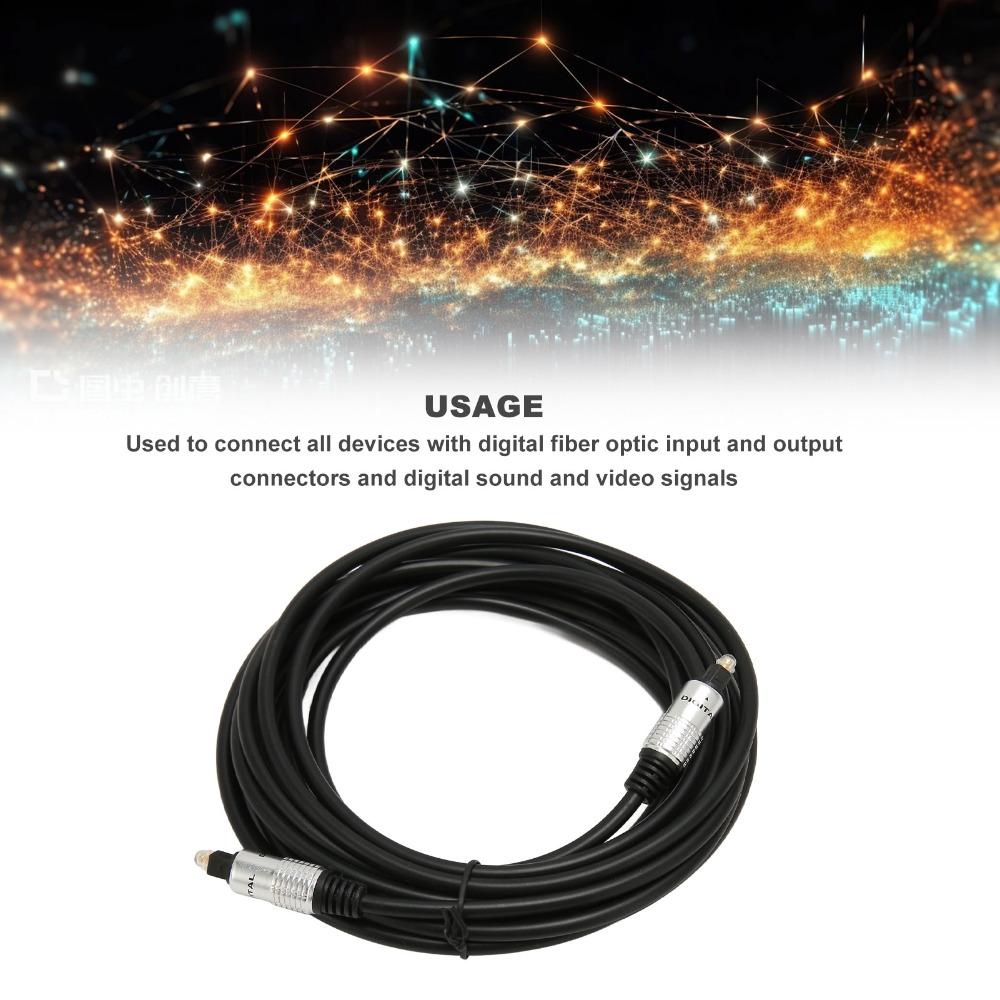 Aluminum Alloy Housing Optical Sound Cable Clear Sound Fiber Optic Cable Digital Sound Cable TVs