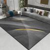 Premium Grey Marble Pattern Geometric Combination Living Room Decor Home Carpet  Bedroom Rug, Nordic Style Easy To Care