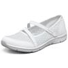 Skechers Be-Cool Ткань Мода Удобные Повседневные Туфли Женские Повседневные Туфли Белый 100354-WHT