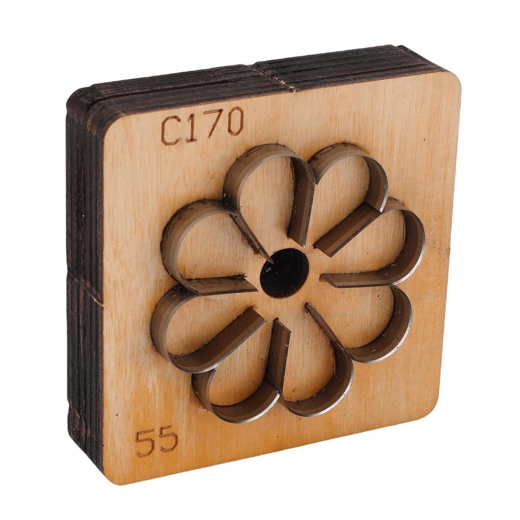 Кожаный вырубной штамп в форме цветка, металлический, для кожевенного ремесла, резак для бумаги, художественный, пробивной штамп, инструмент для рукоделия