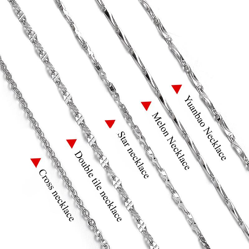 Ожерелье Женская цепочка без кулона Ключичная цепочка Крестообразная цепочка Голая цепочка Звездная цепочка Замена