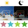50/100 x 3 см, светящиеся в темноте флуоресцентные наклейки на стену в виде звезд для детской комнаты, спальни, потолка, дома, праздничного оформления.