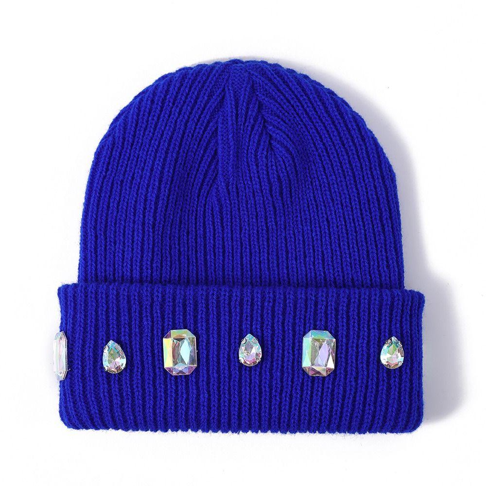 Cotton Knitted Beanie Hat Knitted Texture Brimless Skull Cap Casual Cold Cap  Women and Men
