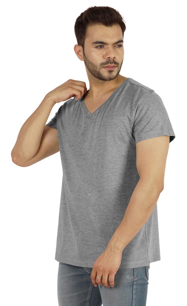 Inkmeso Футболка с V-образным вырезом, мужские базовые рубашки, повседневная хлопковая футболка с коротким рукавом