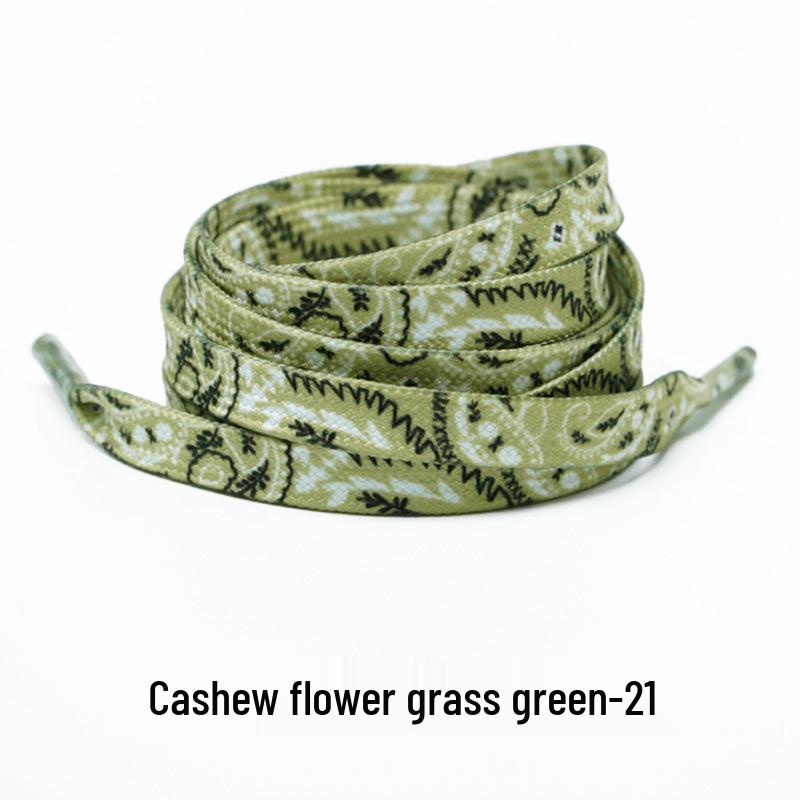 Cashew Flower Shoelaces for Air Force 1, Canvas Shoes, and Dunk Sneakers – Unisex